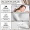 Linen King Size Pillow Cases Set of 2, 20'' x 30'' Envelope Overlap Closure King Size Pillowcase Covers, Soft Breathable Pillow Protector-White